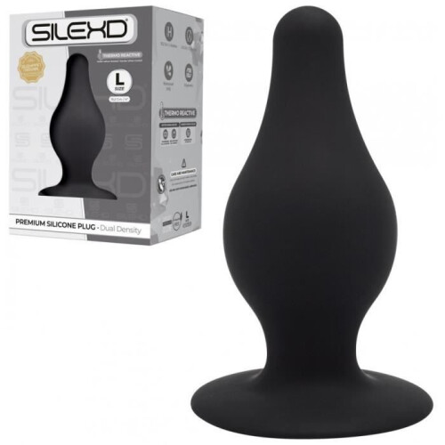 SilexD Dual Density Tapered Silicone Butt Plug Large