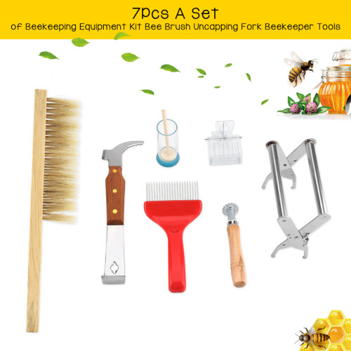 7Pcs A Set of Beekeeping Equipment Kit Bee Brush 1