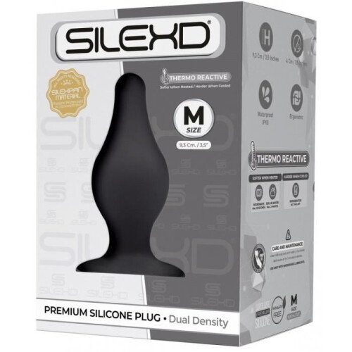 SilexD Dual Density Tapered Silicone Butt Plug Medium 2