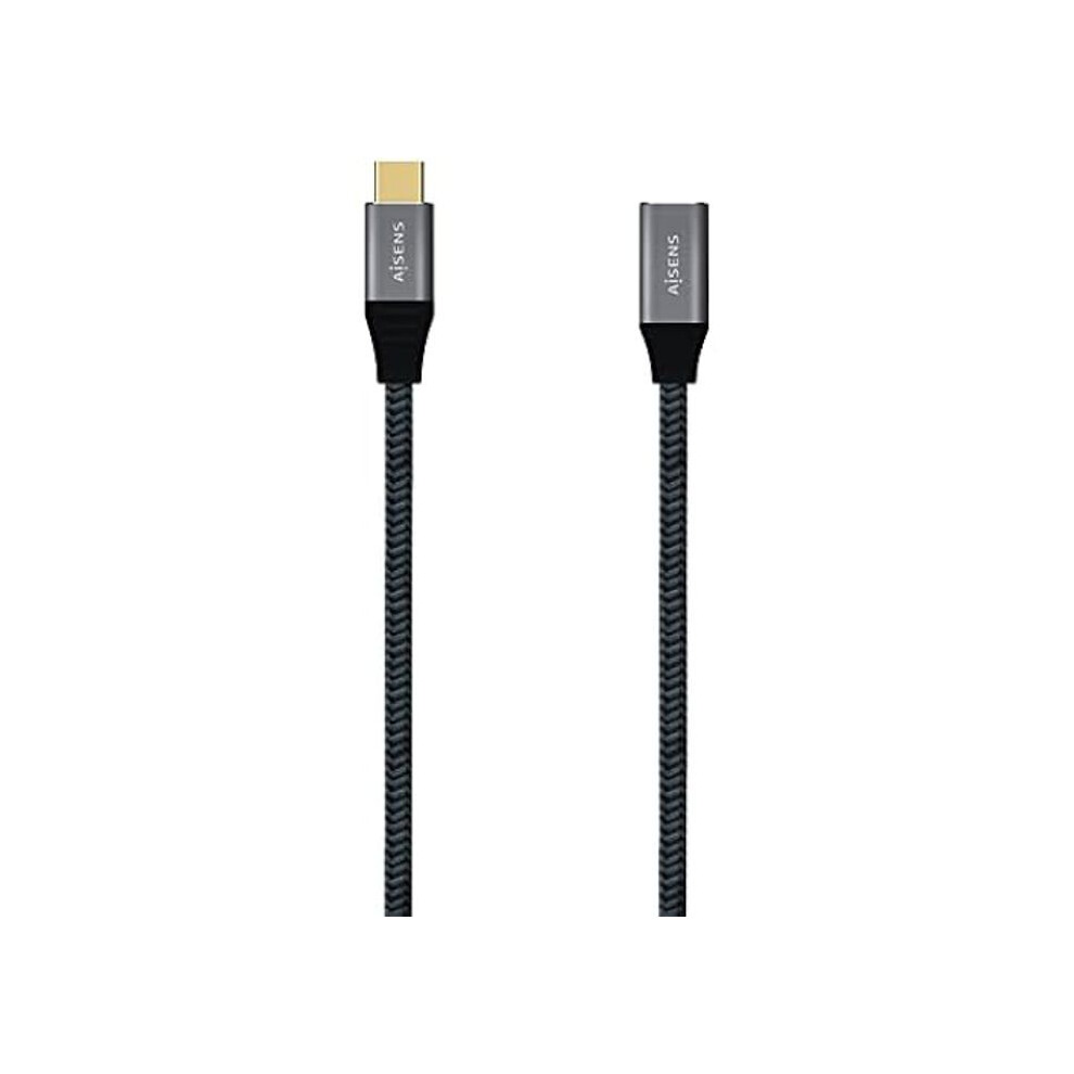 Aisens Cable Alargador Usb 3.2 Tipo A107-0635 Usb TIPO-C Macho Usb TIPO-C Hembra 1M Gris-image