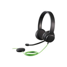 Micro-hoofdtelefoon - bedraad - USB-A - Acer - Acer AHW250 - Retailverpakking - micro-hoofdtelefoon - on-ear - verticaal - bedraad - USB-A - zwart