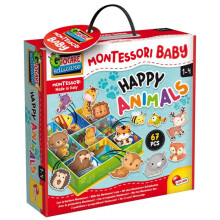 Scatola di apprendimento Tri animali - Gioco Montessori - LISCIANIGIOCHI - Gioco di classificazione, Apprendimento degli habitat