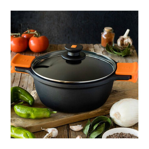 Casserole - PINTI - CM32 - 2 poignées - Antiadhésif - Couverture incluse 1