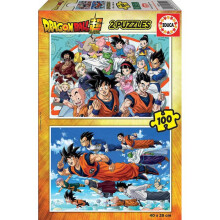 Puzzle Dragon Ball - EDUCA - 2x100 pezzi - Tema Cartoni animati e Fumetti