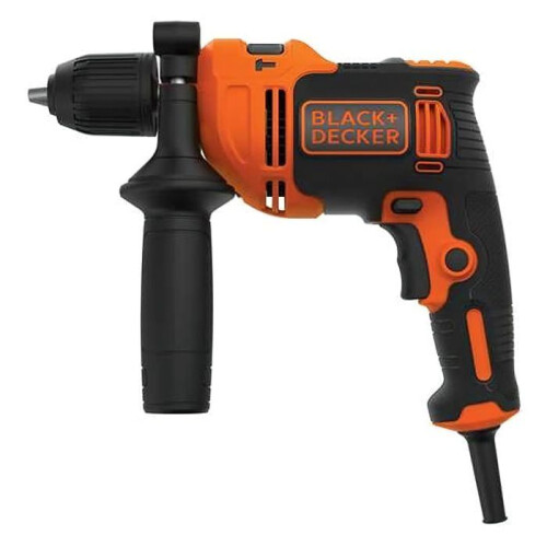Black + Decker Schlagbohrmaschine 1 Geschwindigkeit 710 Watt BEH710K-QS 1