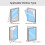 Kit universal de sellado de ventanas de 3 m 9.8 ft - Gris plateado 3