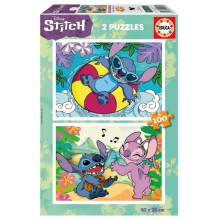 Puzzle - EDUCA - 19998 - 2 x 100 pezzi - Cartoni animati - Misto - 6 anni e oltre