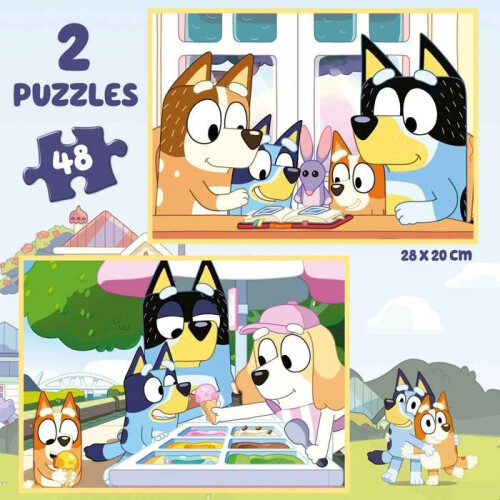 Bluey Valigia 2 Puzzle 48 pezzi 2