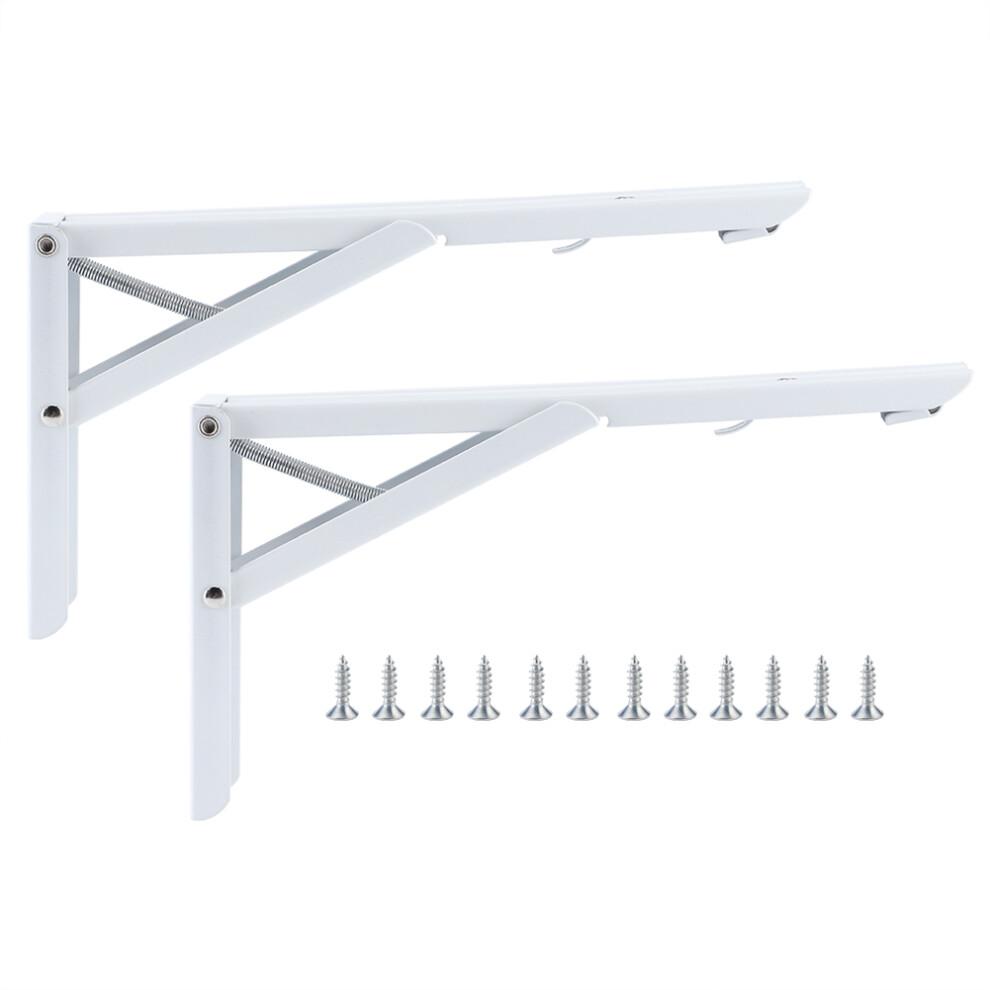 2Pcs Triangular Folding Brackets Wall Shelf Table 9387669485340