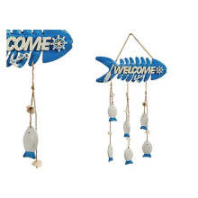Hanging Decoration - Fish - Polyresin - 1 x 40 x 28 cm - Attractive Color