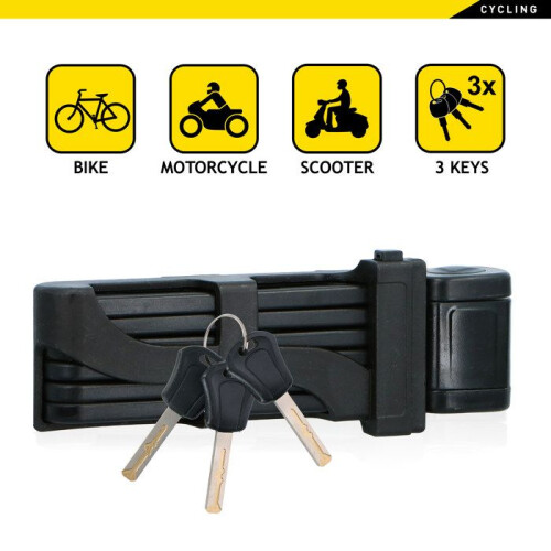 Dunlop Dunlop Catenacciolo per Bicicletta con 3 Chiavi 2