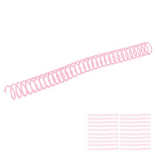 20 Stück Kunststoff-Spiralfederkabel 19 mm 3/4 Zoll Innendurchmesser, 30 Löcher, Spiralen für A4 A5 Notizbuch, pink