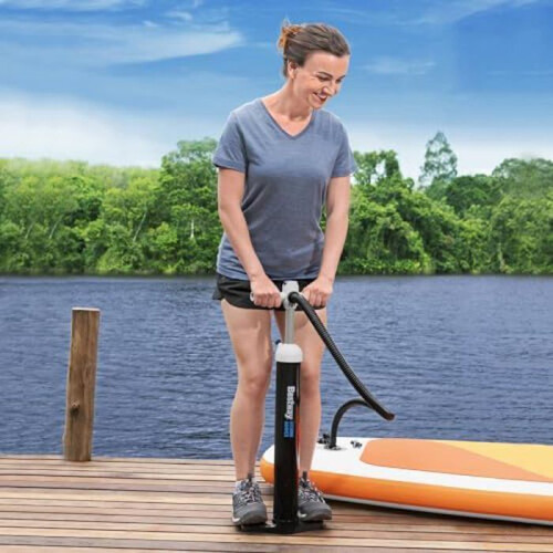 Bestway Pompa manuale - BESTWAY - Martello d'aria - Alta pressione - Portatile - 5 adattatori inclusi 1