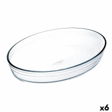 Ô Keittiön soikea uunivuoka 26,2 x 17,9 x 6,2 cm läpinäkyvä lasi (6 yksikköä)