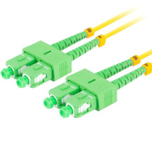 Câble de fibra óptica Lanberg FO-SASA-SD11-0020-YE 2 m G.657.A1, con conectores SC/APC en ambos extremos