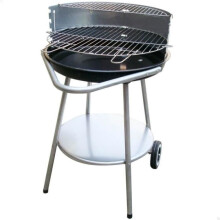 Barbecue a carbone - AKTIVE - 51 x 82 x 51 cm - Nero - Piezo elettrico - Su carrello