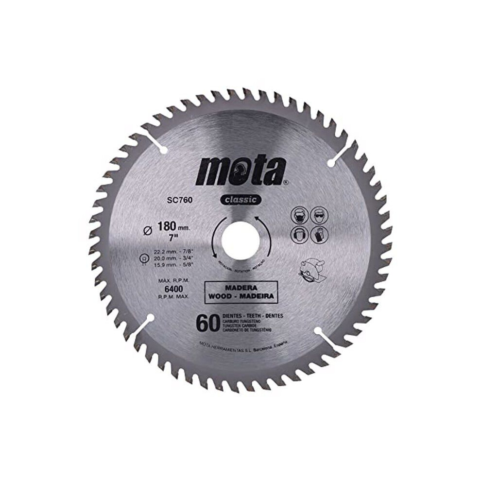 Circular saw - Widia - SC760P - 180 mm - 60 teeth - Tungsten carbide-image-OPC-PJMT9G2-NEW
