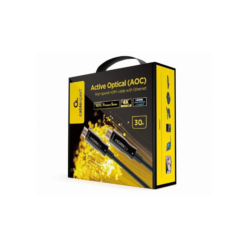 Gembird Active Optical HDMI cable 30m (30 m), Videokabel, Schwarz - Bild 2