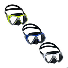Maschera subacquea - Bestway - 22057 - Vetro temperato - Cinturino in silicone - Multicolore