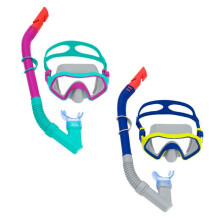 Maschera e Tubo - Bestway - 24025 - Protezione UV - Impermeabile - Multicolore - +7 Anni