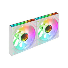 Mars Gaming MF-3DPROX2R Kit 2x Ventilatori ARGB 120mm Pale Invertite PWM FDB Bianco