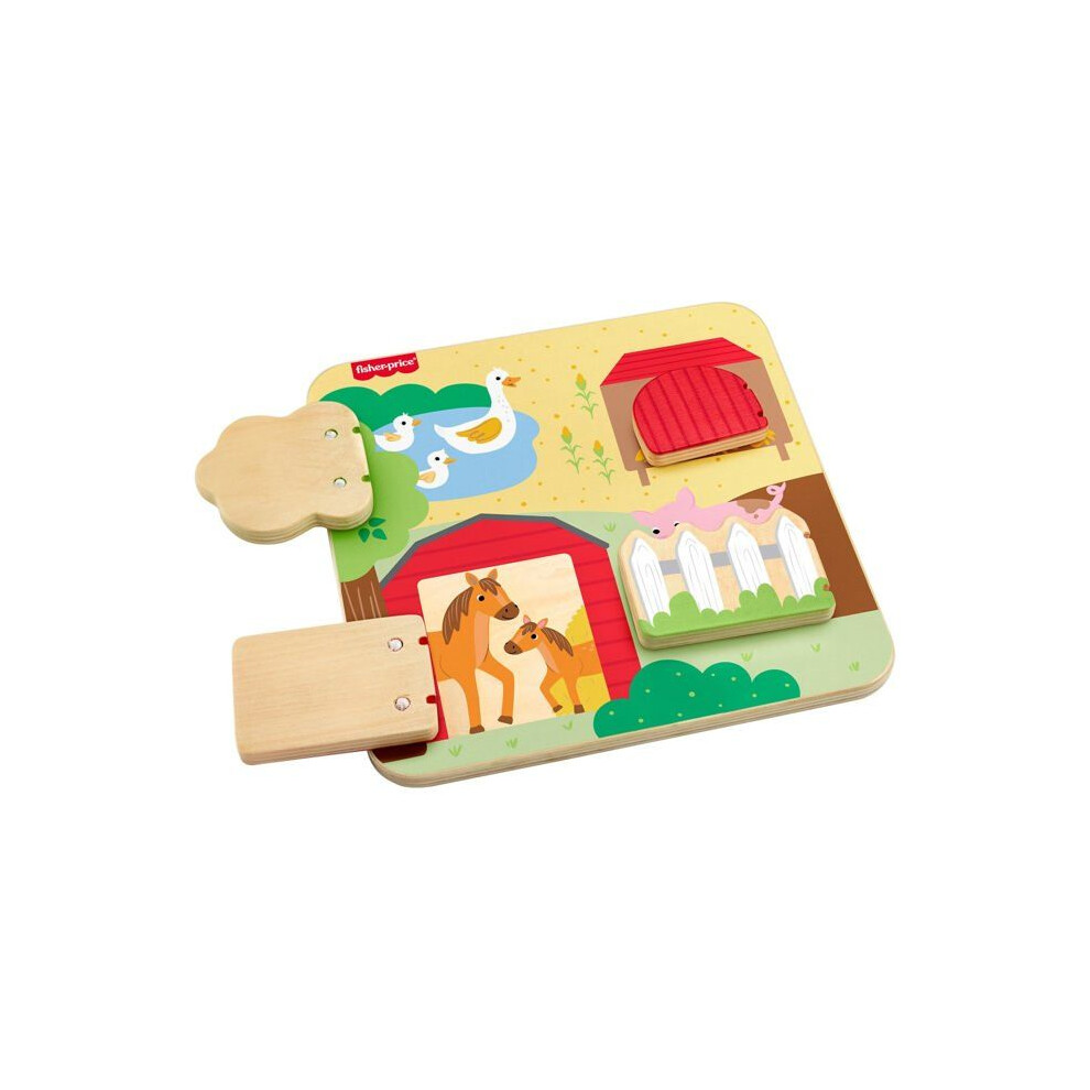 Fisher-Price Wooden Farm Animal Set