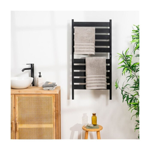 Porte-toalhas elétrico - Towarall - InnovaGoods - 10 Barras - Preto - Programável 1