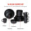 Alpina Table service - alpina - 16 pieces - Black - Earthenware - For 4 people 5
