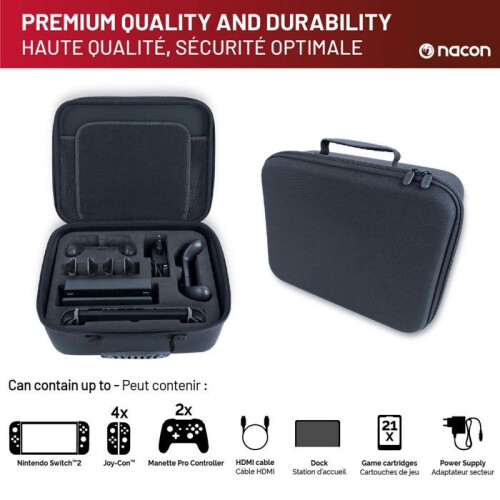Custodia da trasporto - Nacon - Switch 2 - XL - Compatibile con Switch e Switch OLED - Antigraffio 2