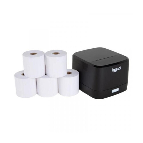 Kit impresora térmica iggual TP EASY 58 + 5 rollos