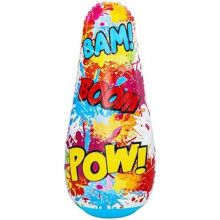 Palla da pugilato gonfiabile - BESTWAY - Bop Bag Comic Blast - 1,19 m - Multicolore - PVC