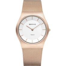 Montre Femme - BERING - 11935-366 - Analogique - Quartz - Or rose, blanc