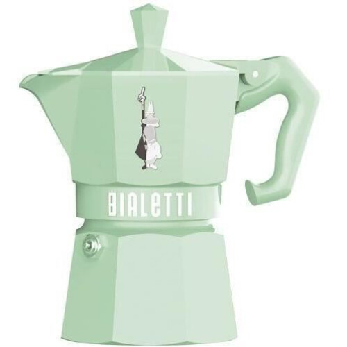 Bialetti Cafetière Italienne - BIALETTI - MOKA Exclusive - 3 tasses - Vert pastel
