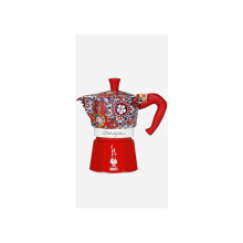 Cafeteira italiana - Bialetti - Moka Express - 3 Xícaras - Vermelha - Compatível com todos os fogões, exceto indução