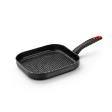 Parrilla - MONIX - Titan Rock - 28 cm - Aluminio forjado - Antiadherente QUANTANIUM