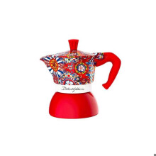 Cafetière Moka - BIALETTI - Dolce e Gabbana - 2 xícaras - Indução - Vermelho