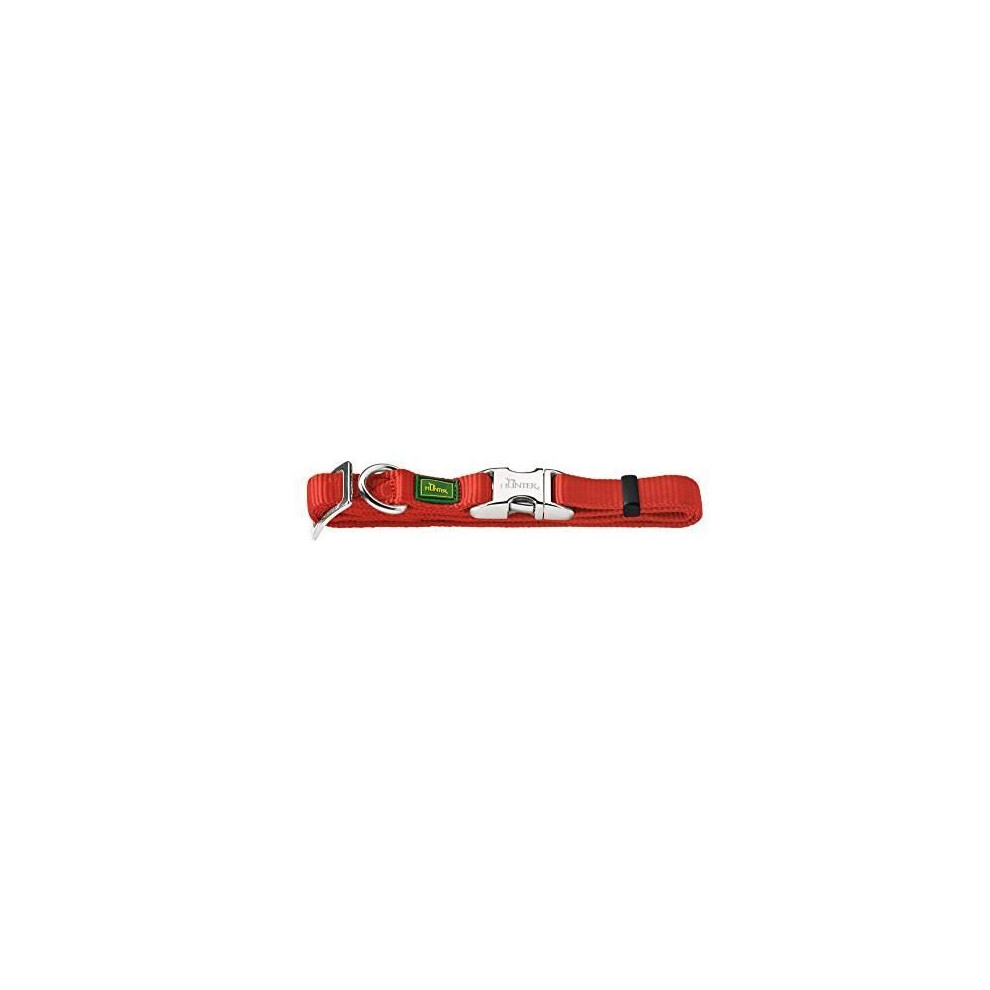 Photos - Dog Clothing Hunter Dog Collar -  - Nylon - Red and Black - Medium Size - Aluminum Clip Black,Red 