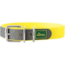 Collar - HUNTER - Comfy - Fluorescent Yellow - 60 cm - Water and tear resistant