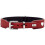 Hunter Dog Collar - HUNTER - Love - Red/Black - Cowhide Leather - Adjustable Size 24-28 cm 2