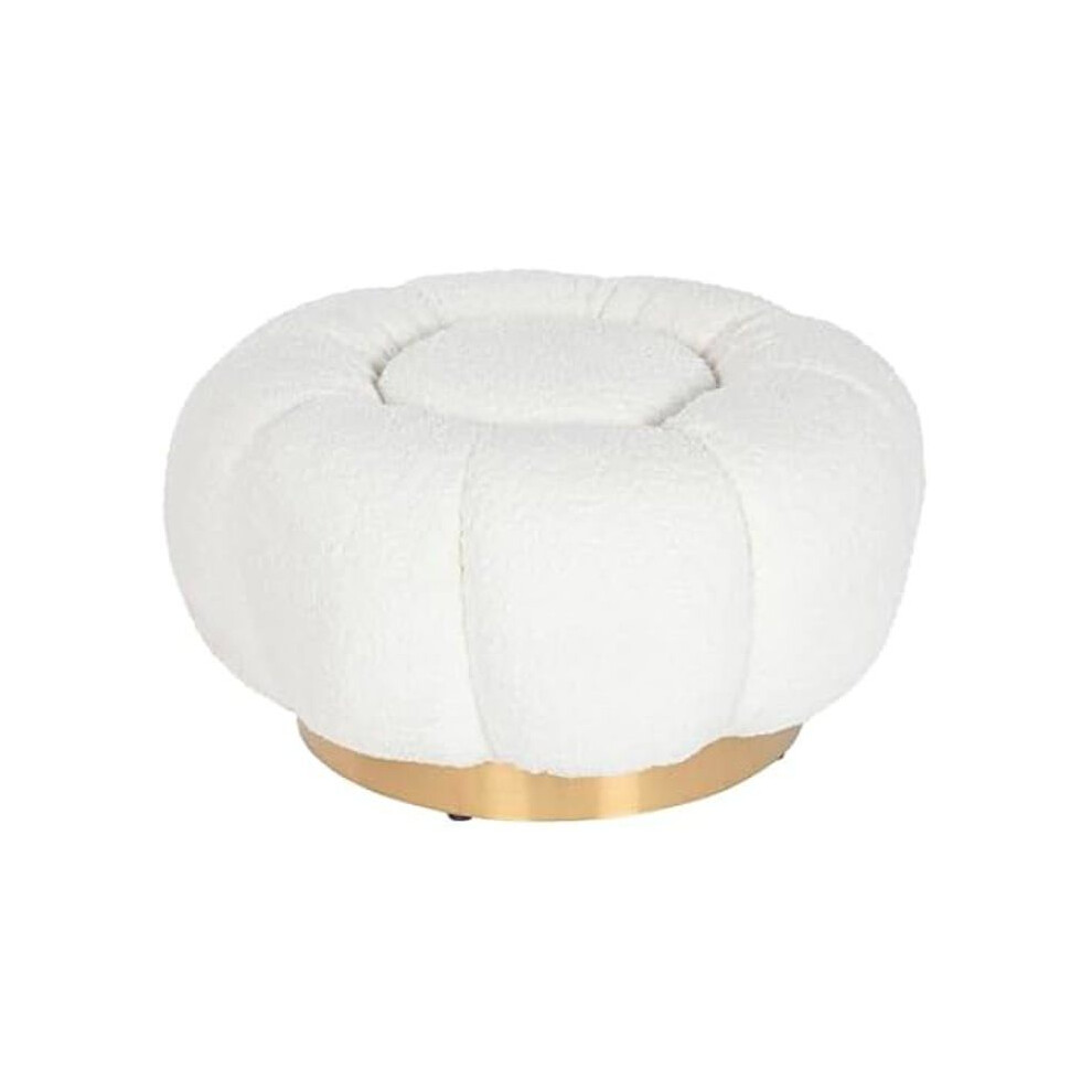 Footrest - HOME ESPRIT - White - Metal - 65 x 65 x 35 cm - Contemporary-image-OPC-PJMTDSM-NEW