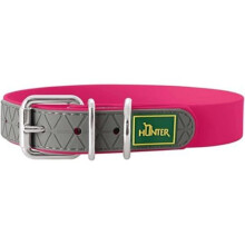 Dog Collar - HUNTER - Raspberry - Durable - Washable - Adjustable 33-41 cm