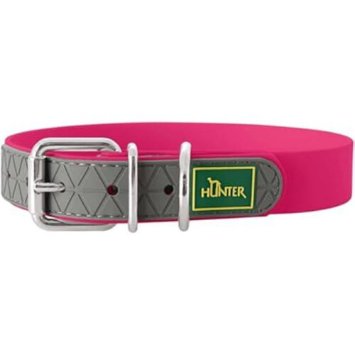 Hunter Dog Collar - HUNTER - Raspberry - Durable - Washable - Adjustable 33-41 cm