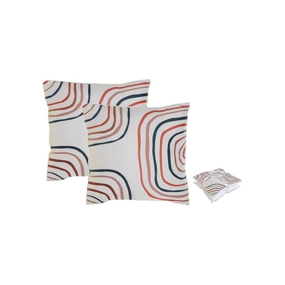 Home Esprit Set Di Cuscini Arcobaleno 45 X 5 X 45 Cm (2 Pezzi)