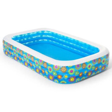 Aufblasbares Schwimmbecken - Deluxe - Rechteckig - 305cm x 183cm - Höhe 56cm - Mehrfarbig