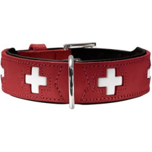 Collar - HUNTER - 35-43Cm - Red/Black - Flexible - Stainless Steel