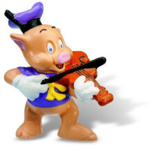 Estatueta de violino Walt Three Little Pigs - BULLYLAND - 6cm - Criança 3+ anos - Multicolor
