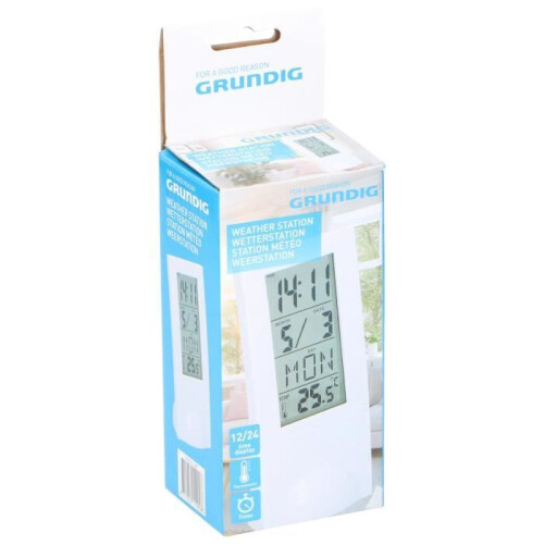 Grundig Vejrstation Vejrur Termometer Elektronisk Kalender Intern 2