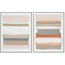 Tableau - HOME ESPRIT - Urbain - Multicolore - 2 unités - 62,3 x 4,5 x 82,3 cm