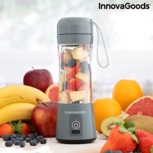 Portable Blender - InnovaGoods - Mini Smoothie Blender - 600W - Gray - 490g