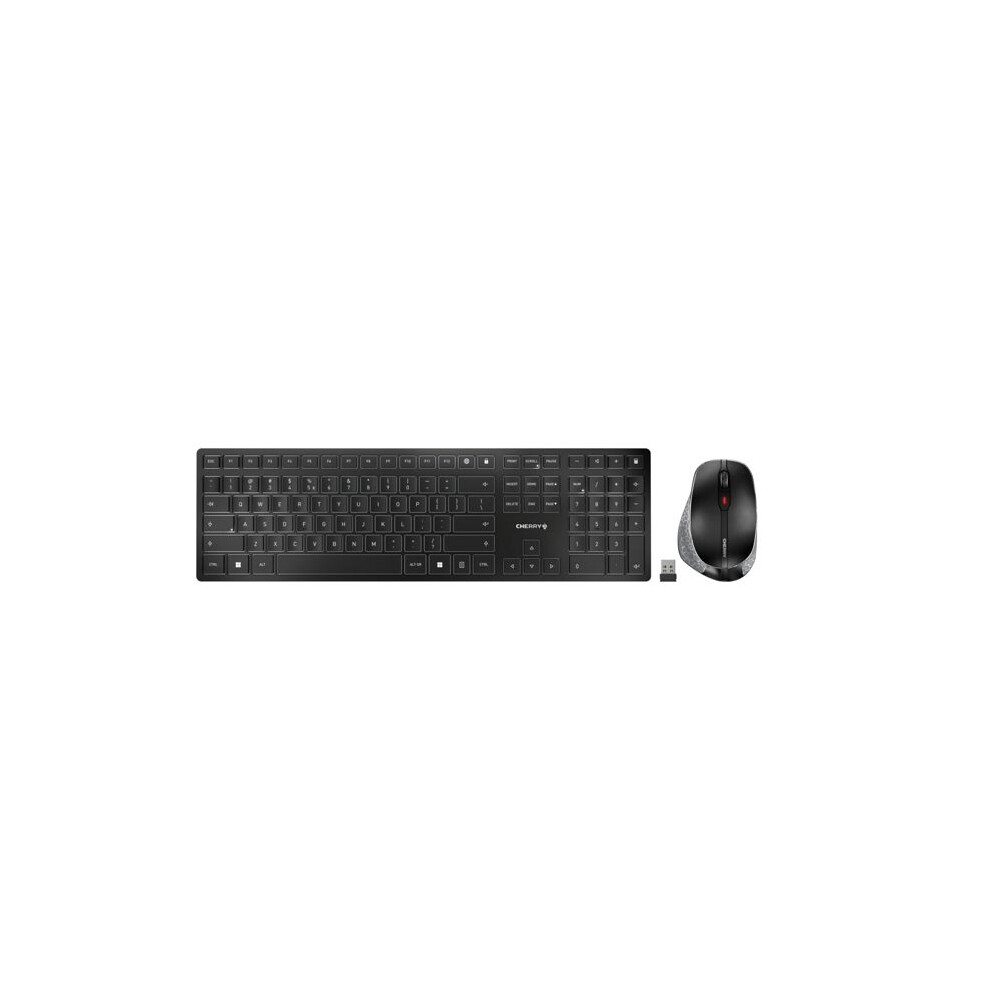 Wireless Keyboard And Mouse - Cherry - Dw 9500 Slim - Spanish Qwerty - Bluetooth - 3200 Dpi Gray/Black 4025112091902